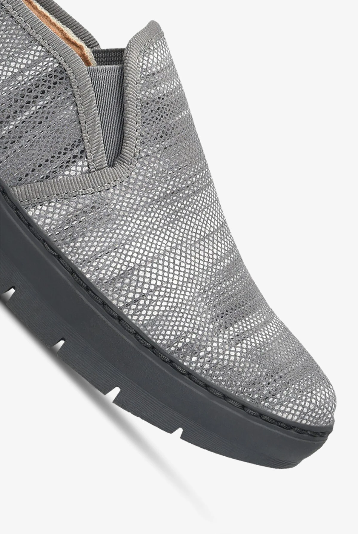 Nurse Mates Women's Adela Grey Multi Slip On Nursing Shoes - Image 3