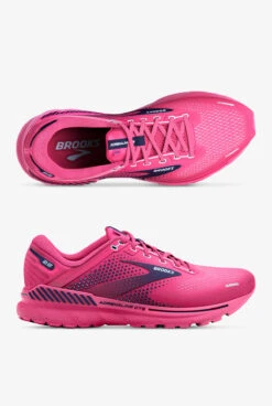 Brooks Women's Adrenaline GTS 22 Rose/Peacoat/Kentucky Blue Athletic Lace Up Nursing Shoes