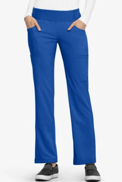 Cherokee Iflex Women's 6-Pocket STRETCH Knit Waistband Cargo Scrub Pants