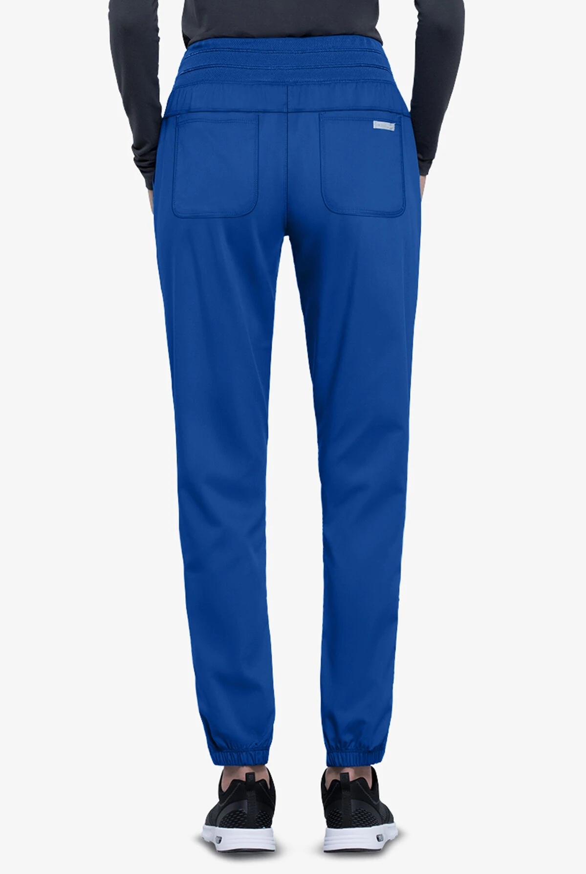 Cherokee Workwear Revolution Women's 5-Pocket STRETCH Elastic Waistband Half Jogger Scrub Pants - Petite - Image 2