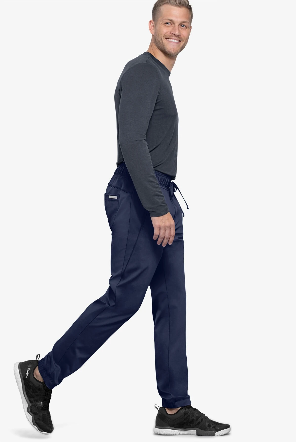 Cherokee Workwear Revolution Men's 5-Pocket STRETCH Jogger Scrub Pants - Image 5