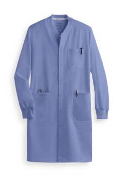 Cherokee Workwear Revolution Tech Unisex 3-Pocket STRETCH Snap Front Lab Coat