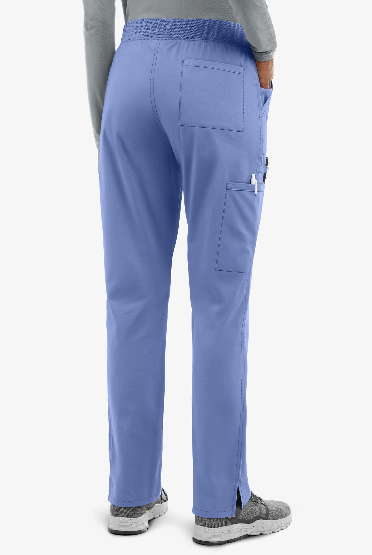 UA Exclusive Cherokee Workwear Professionals Active Women's 5-Pocket STRETCH Tapered Leg Scrub Pants - Petite - Image 3