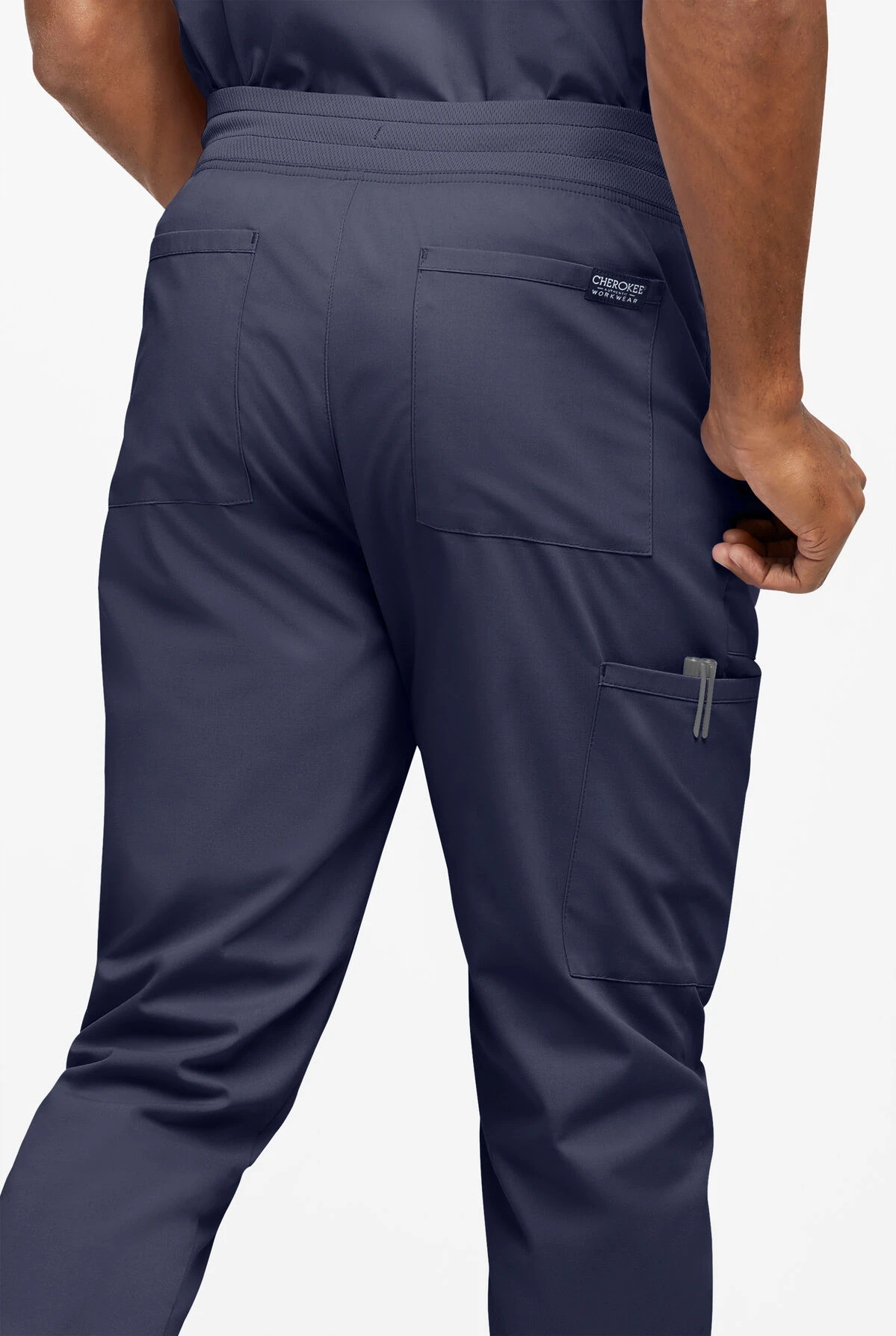 UA Exclusive Cherokee Workwear Professionals Active Men's 5-Pocket STRETCH Jogger Scrub Pants - Image 3