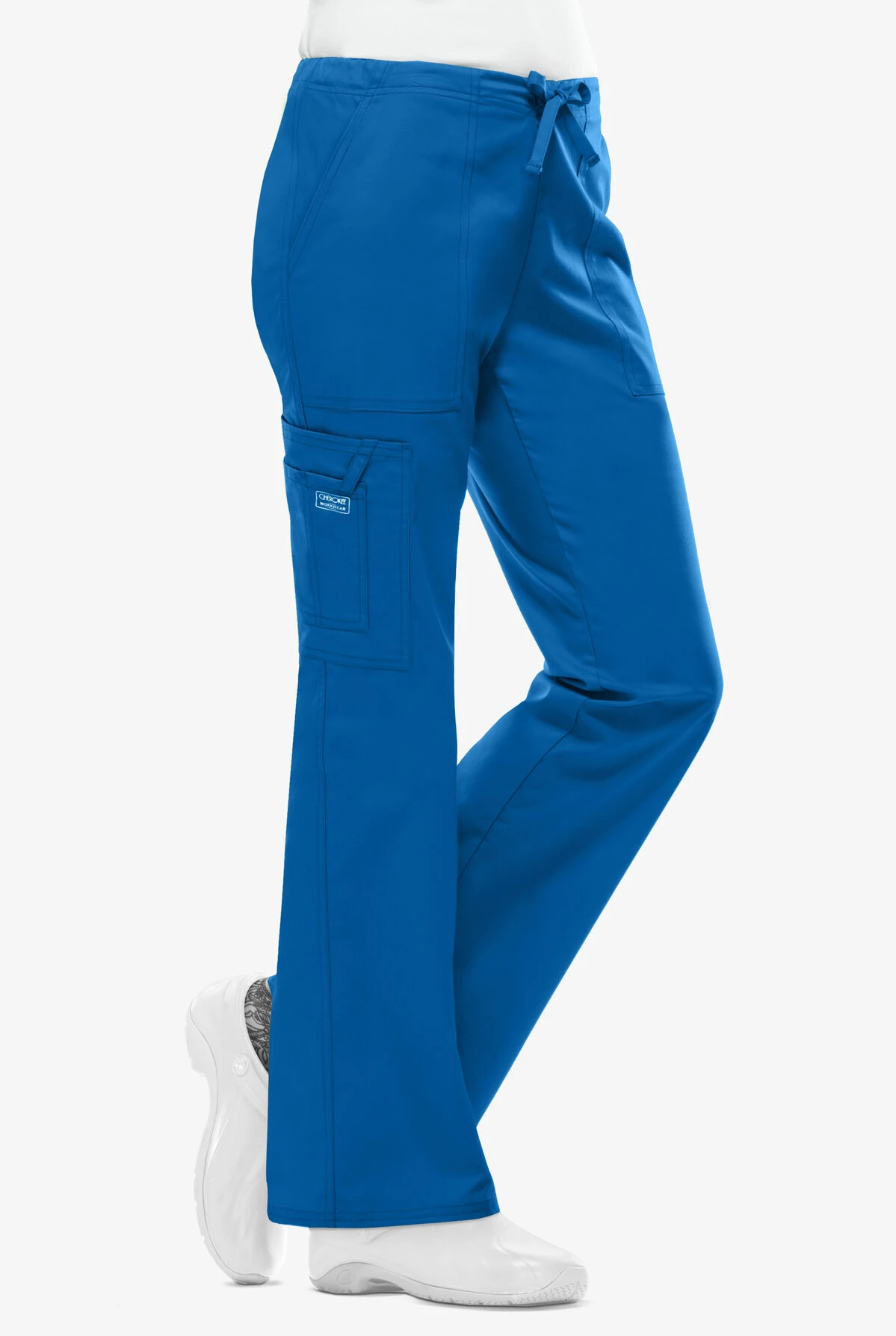 Cherokee Workwear Core STRETCH Women's 4-Pocket Cargo Scrub Pants - Petite - Image 4