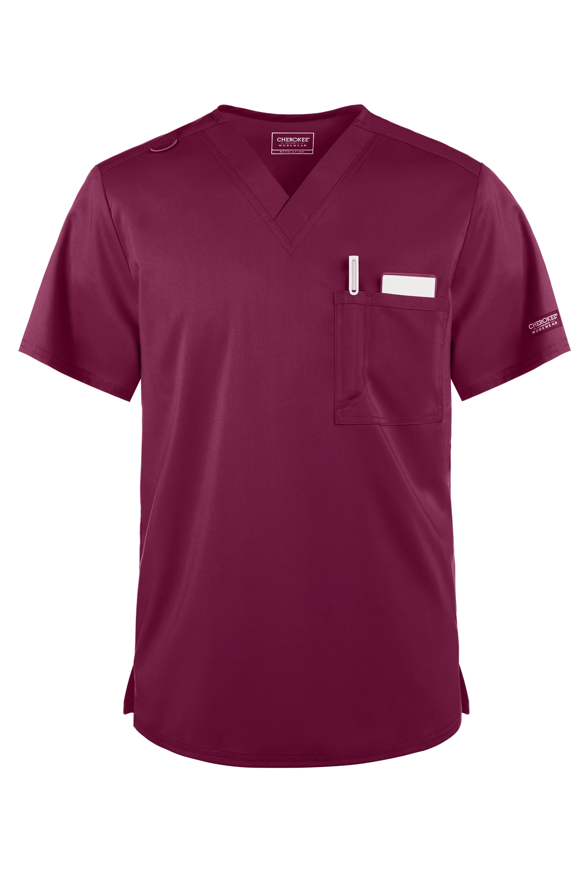 Cherokee Workwear Revolution Unisex 1-Pocket STRETCH V-Neck Scrub Top