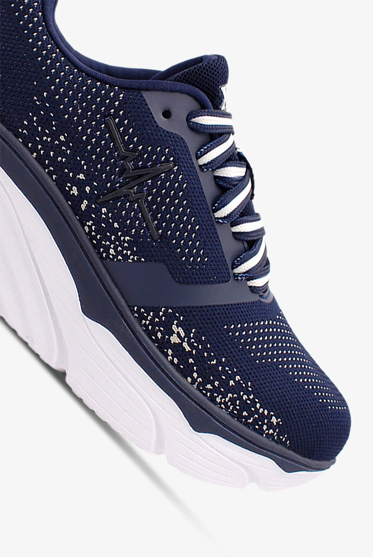 LaForst Women's Extreme Comfort Heart Beat Navy Athletic Lace Up Nursing Shoes - Image 3