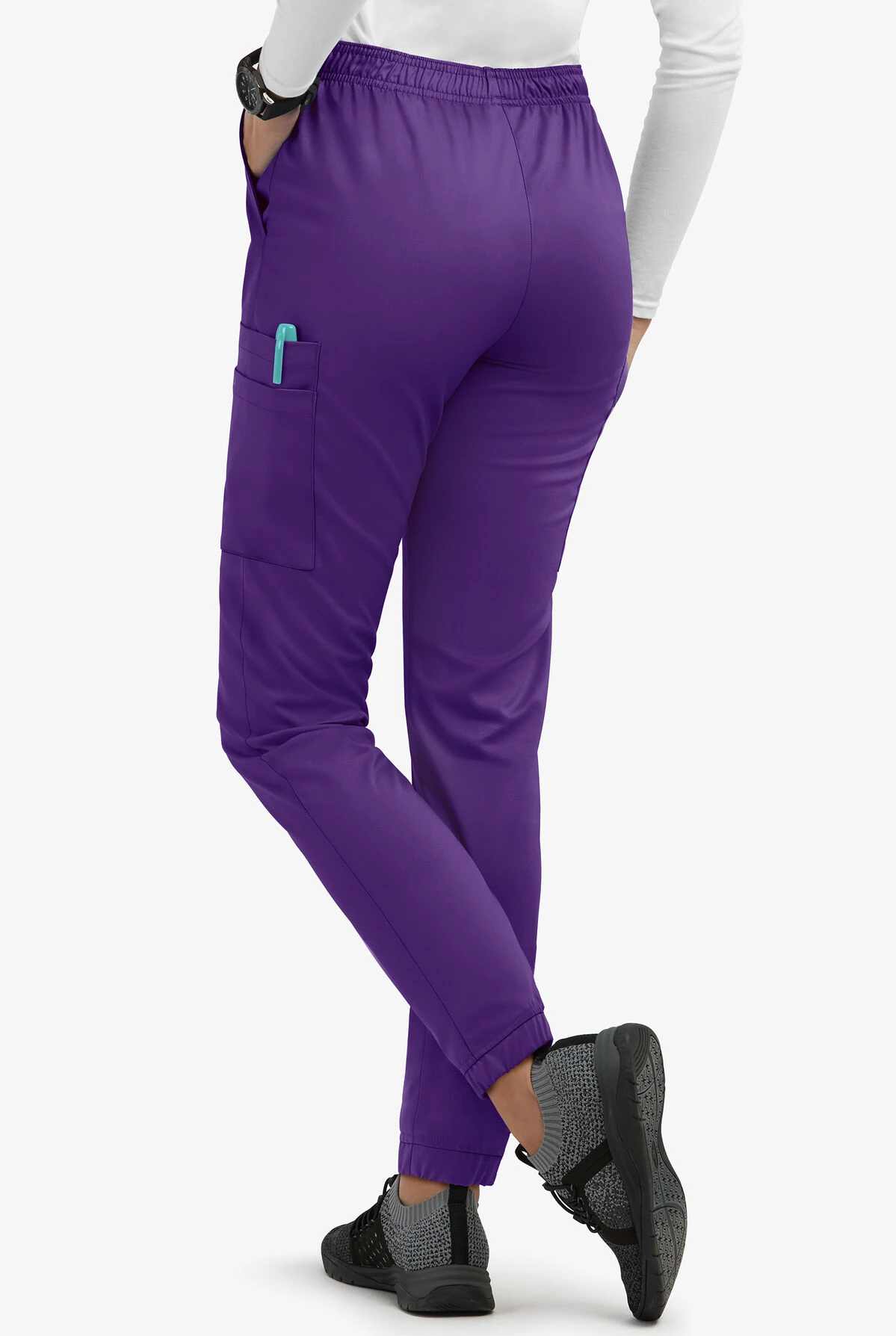 UA Flex2 Women's 7-Pocket Jogger Scrub Pants - Petite - Image 2
