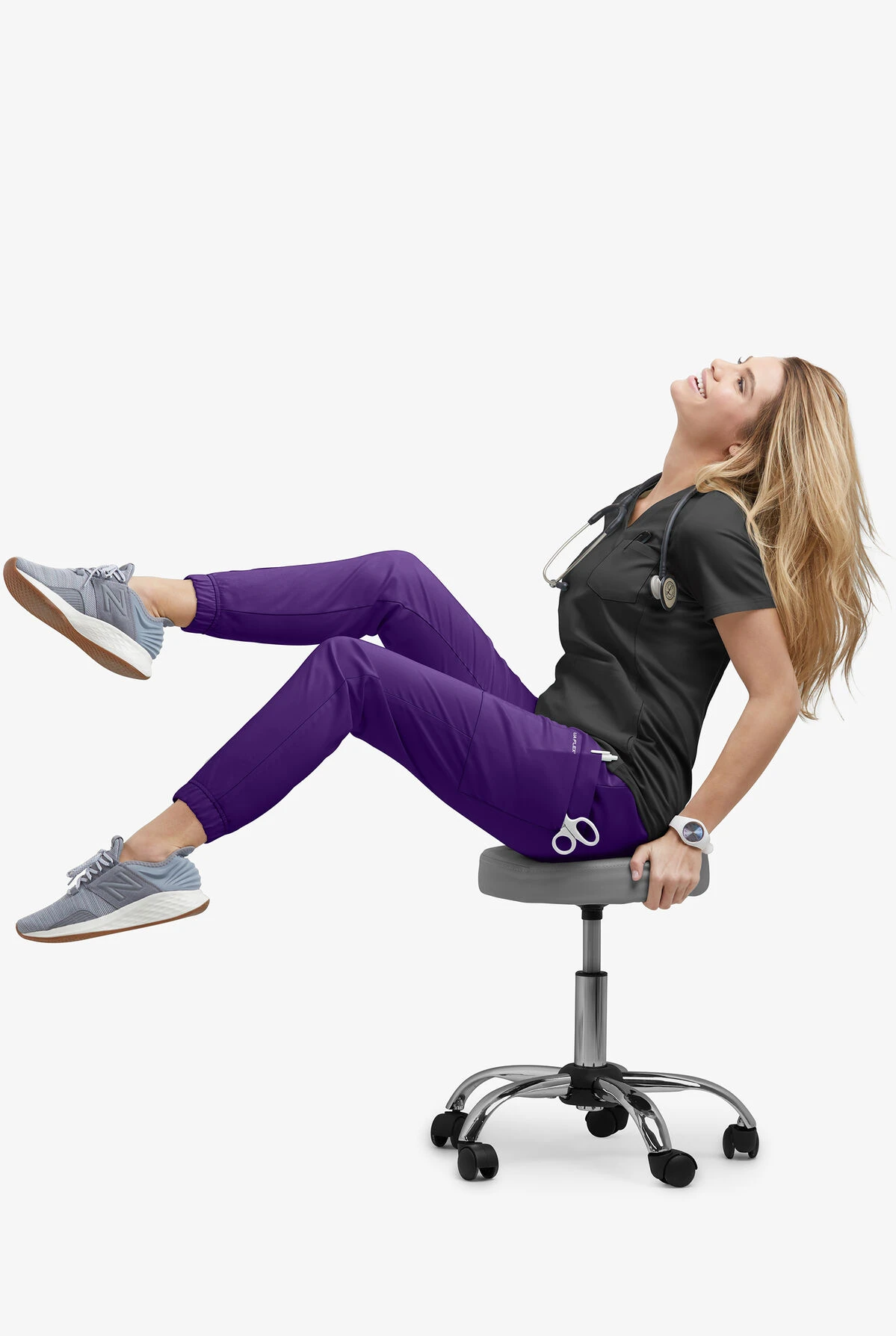 UA Flex2 Women's 7-Pocket Jogger Scrub Pants - Petite - Image 3