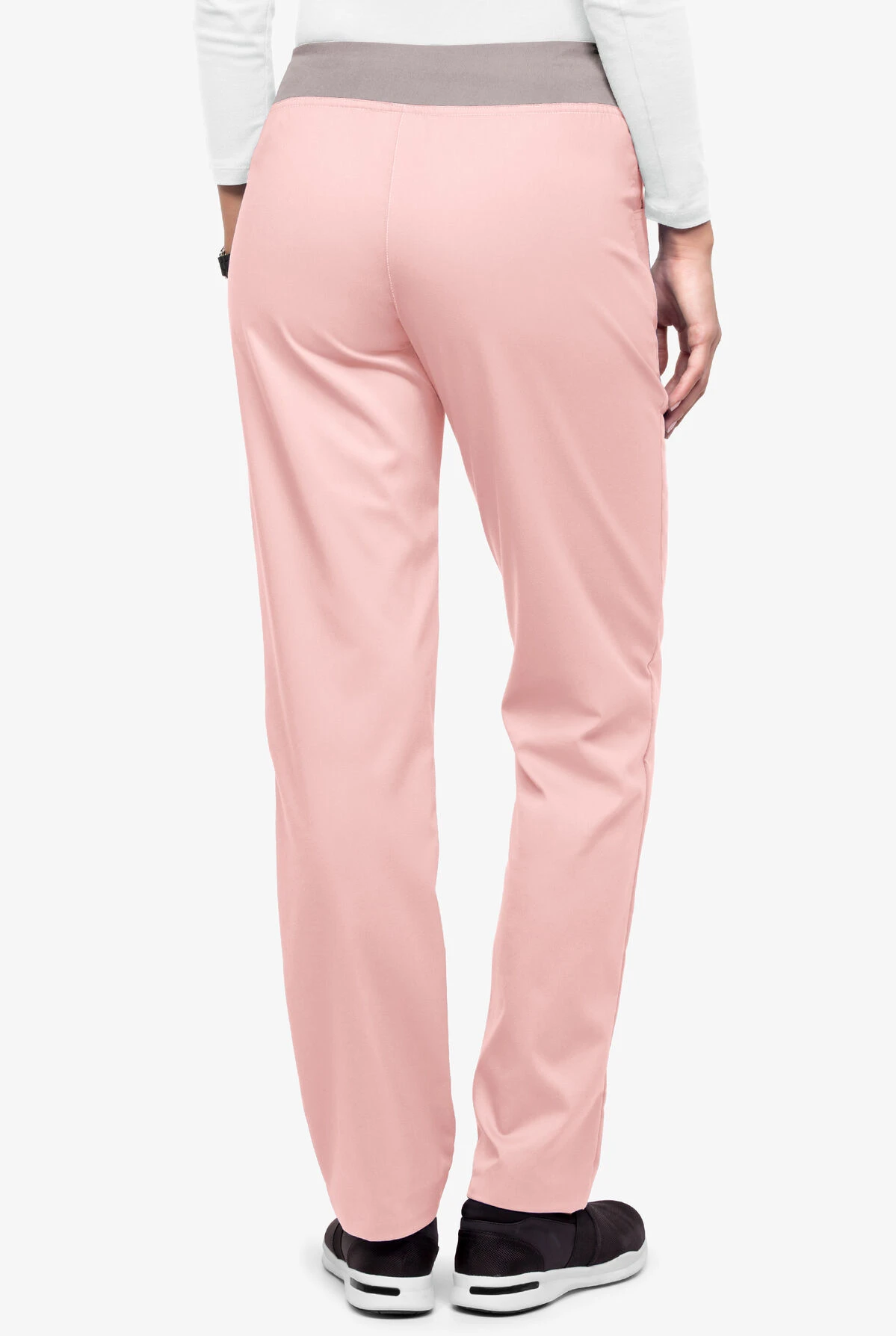 UA Flex2 Women's 3-Pocket Straight Leg Yoga STRETCH Scrub Pants - Petite - Image 3