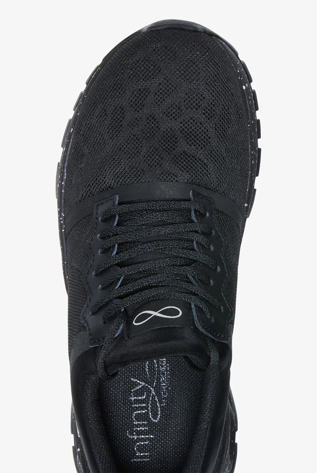 Infinity By Cherokee Women's Fly Black Speckled Athletic Lace Up Shoes - Image 2