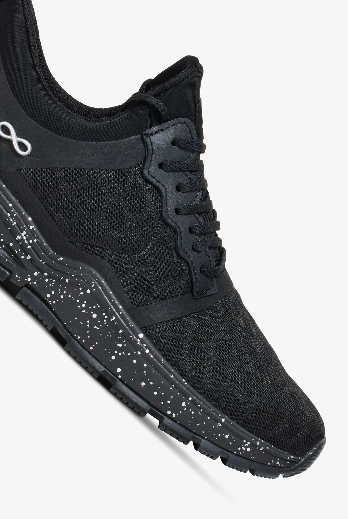 Infinity By Cherokee Women's Fly Black Speckled Athletic Lace Up Shoes - Image 3