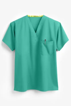 Fashion Seal Unisex 1-Pocket 100% Cotton Reversible Scrub Top