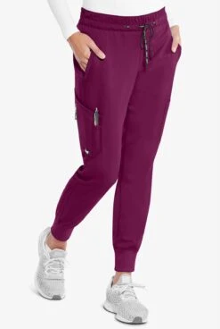 Grey's Anatomy™ By Barco Kira Women's 5-Pocket Double Cargo Knit Cuff Jogger Scrub Pants - Petite