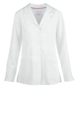 Healing Hands White Coat Minimalist Women's 29" 3-Pocket STRETCH Lab Coat