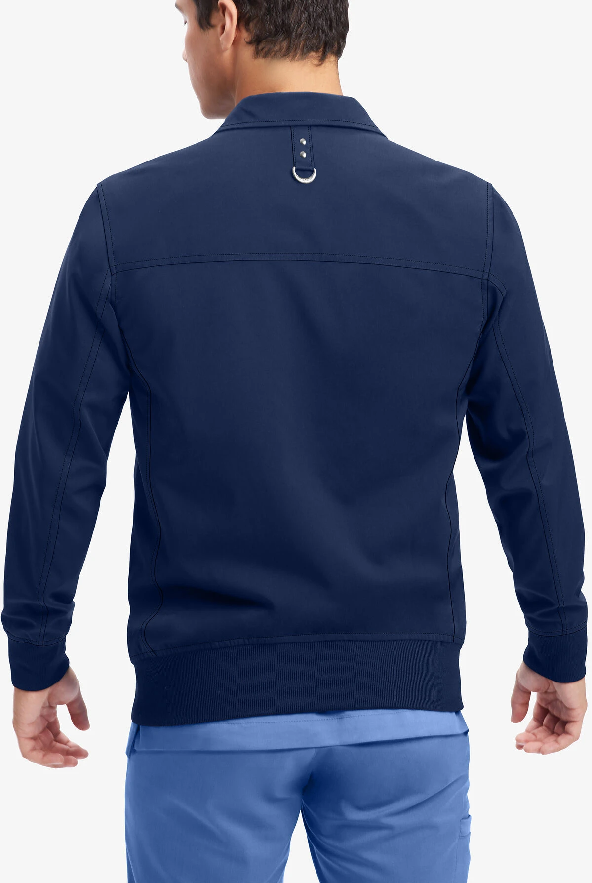 Healing Hands Purple Label Jonathan Men's 6-Pocket STRETCH Bomber Scrub Jacket - Image 2