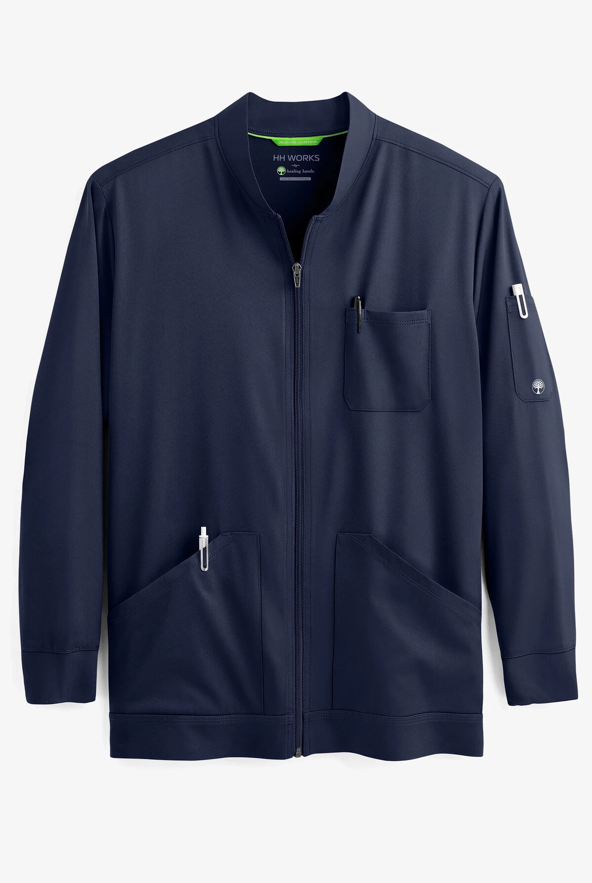 HH Works By Healing Hands Michael Men's 5-Pocket Scrub Jacket