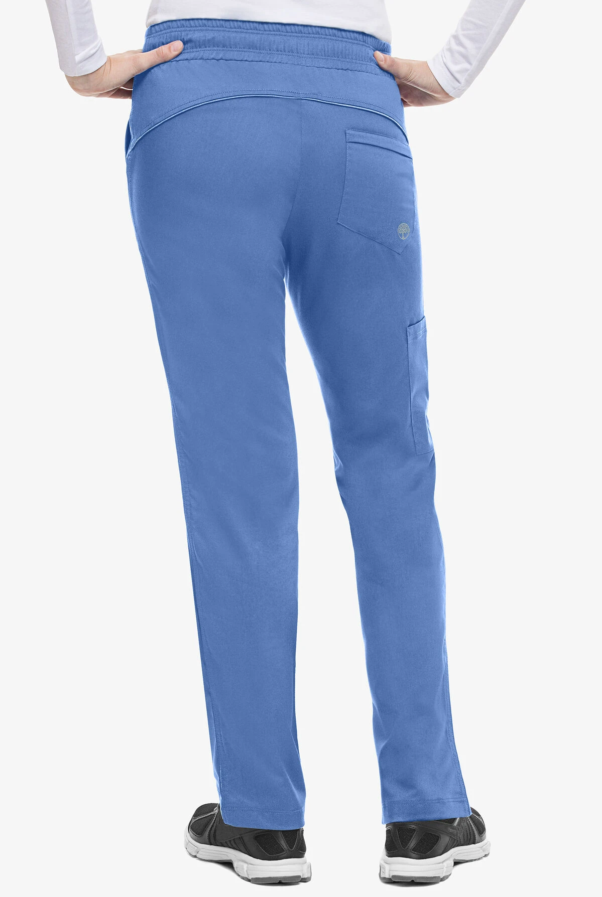 Healing Hands Purple Label Tanya Women's 5-Pocket STRETCH Drawstring Scrub Pants - Petite - Image 2