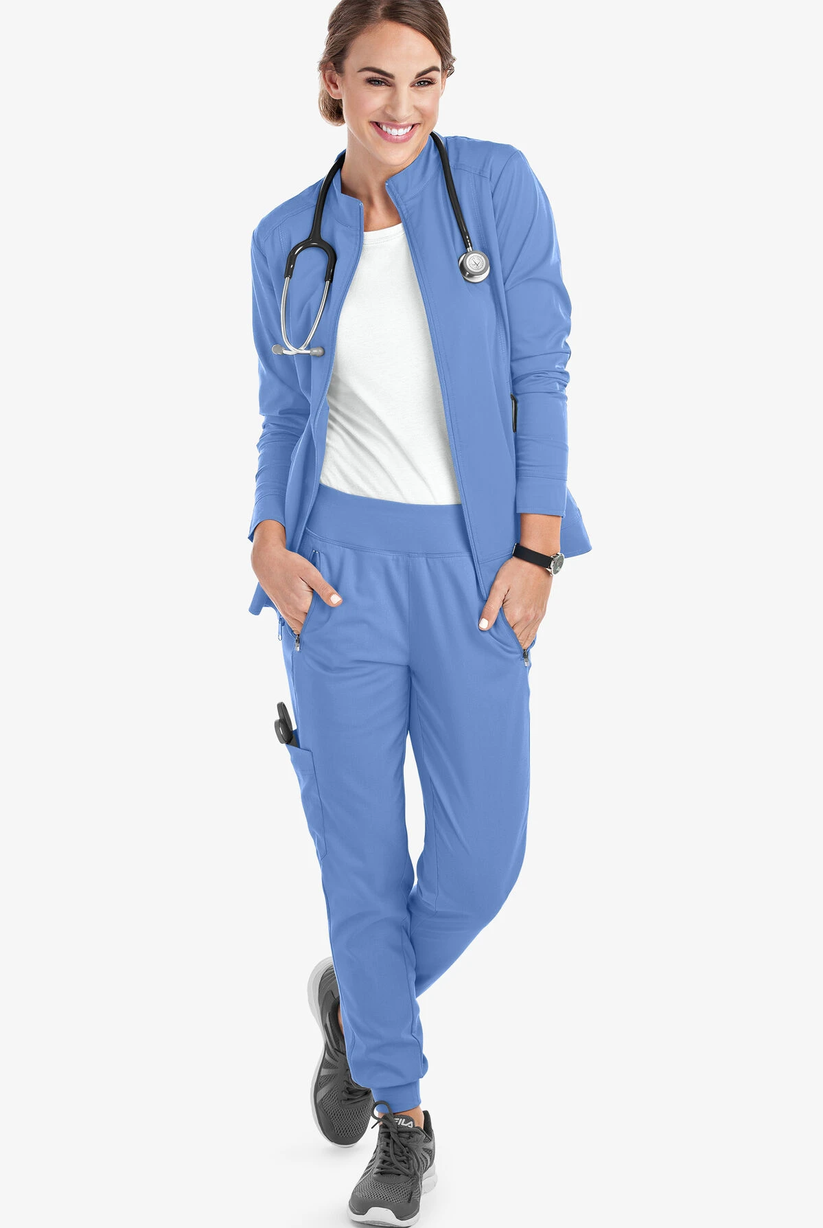 Healing Hands Purple Label Tara Women's 6-Pocket STRETCH Jogger Cargo Scrub Pants - Tall - Image 3