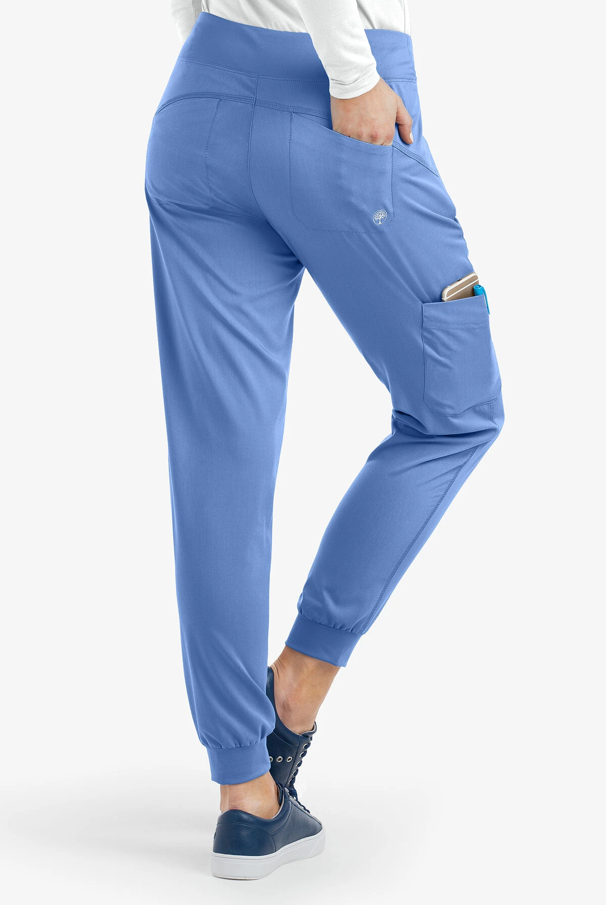 Healing Hands Purple Label Tara Women's 6-Pocket STRETCH Jogger Cargo Scrub Pants - Tall - Image 4