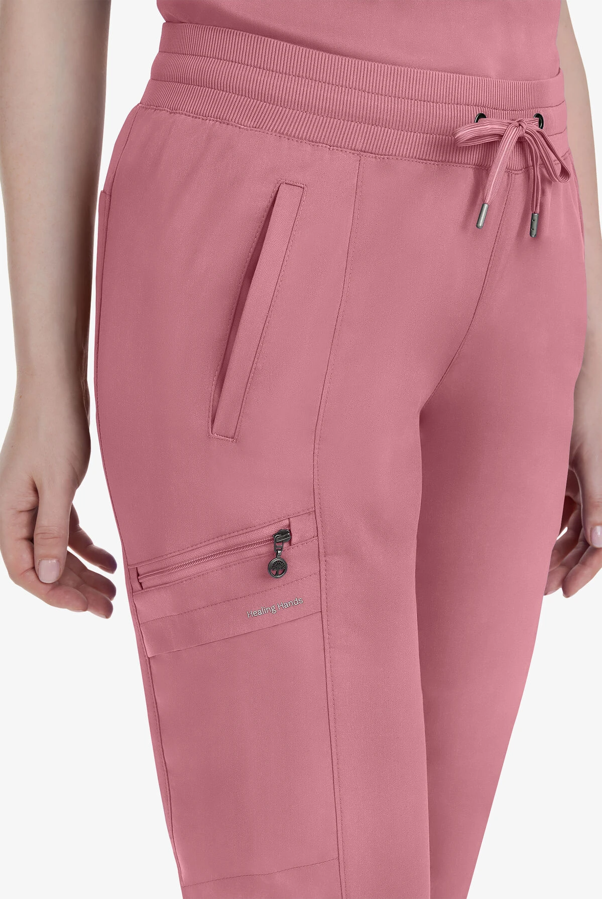 Healing Hands Purple Label Toby Women's 7-Pocket STRETCH Jogger Drawstring Scrub Pant - Image 2