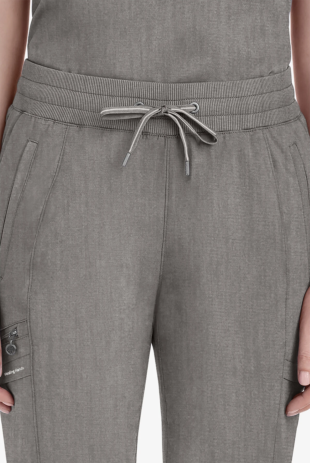 Healing Hands Purple Label Toby Women's 7-Pocket STRETCH Jogger Drawstring Scrub Pant - Petite - Image 3