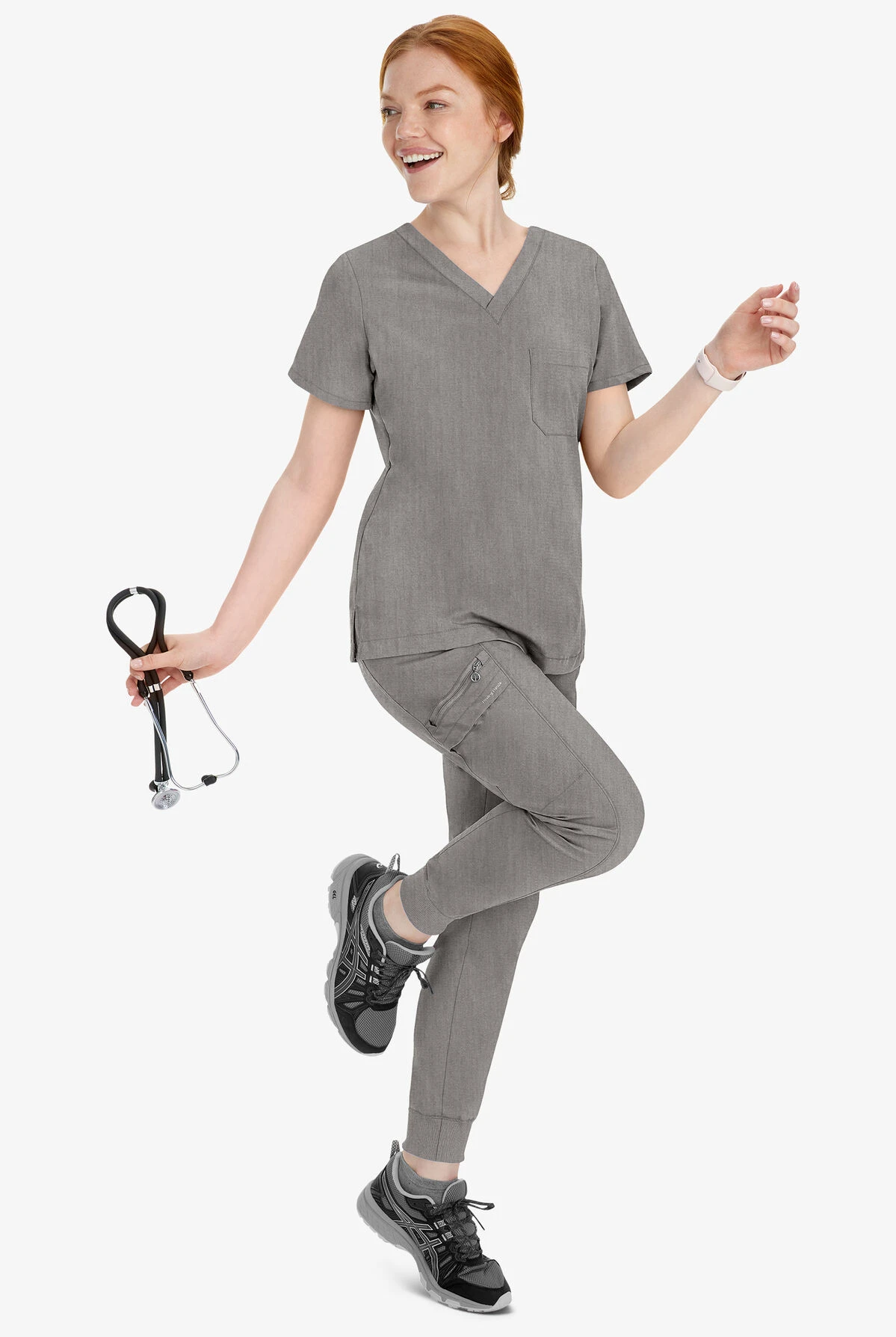 Healing Hands Purple Label Toby Women's 7-Pocket STRETCH Jogger Drawstring Scrub Pant - Petite - Image 6