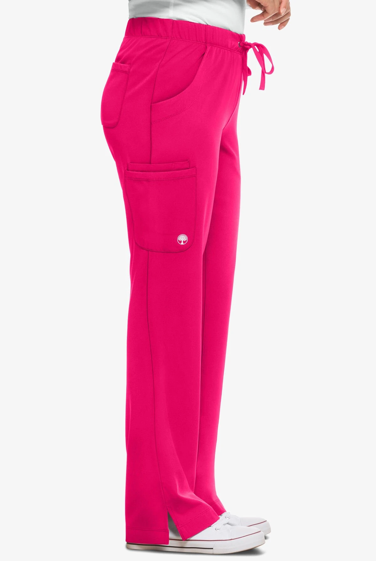 HH Works By Healing Hands Rebecca Women's 6-Pocket STRETCH Drawstring Waist Cargo Scrub Pants - Image 3