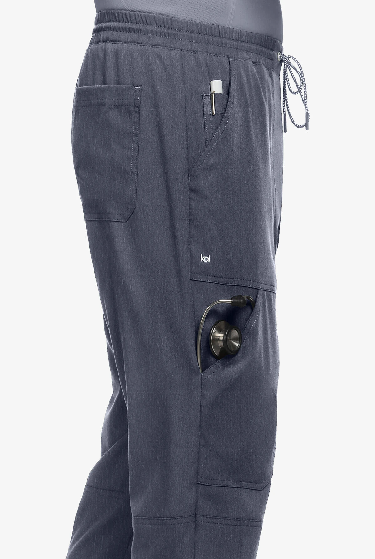 Koi Next Gen Day To Night Men's 7-Pocket STRETCH Cargo Jogger Scrub Pants - Image 3