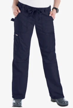 Koi Classics Lindsey Women's 7-Pocket STRETCH Low-Rise Cargo Scrub Pants - Tall