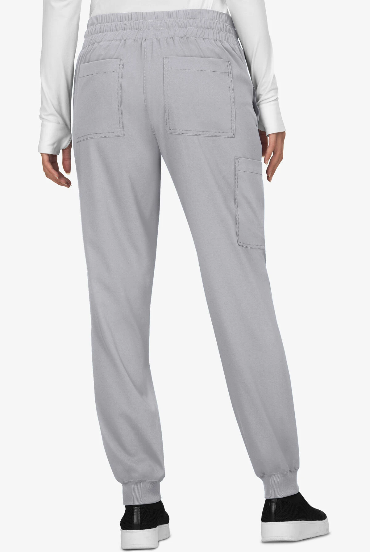 Koi Basics Gemma Women's 5-Pocket STRETCH Cargo Jogger Scrub Pants - Petite - Image 2