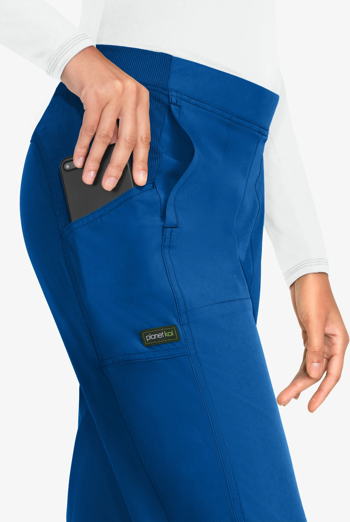 Planet Koi Cherish Women's 4-Pocket STRETCH Jogger Scrub Pants - Image 2