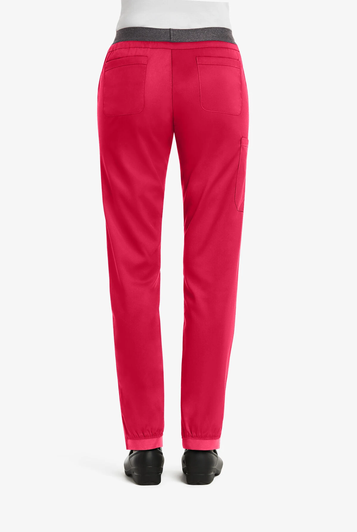 Maevn Matrix Women's 5-Pocket STRETCH Heather Elastic Waist Half Jogger Scrub Pants - Petite - Image 2