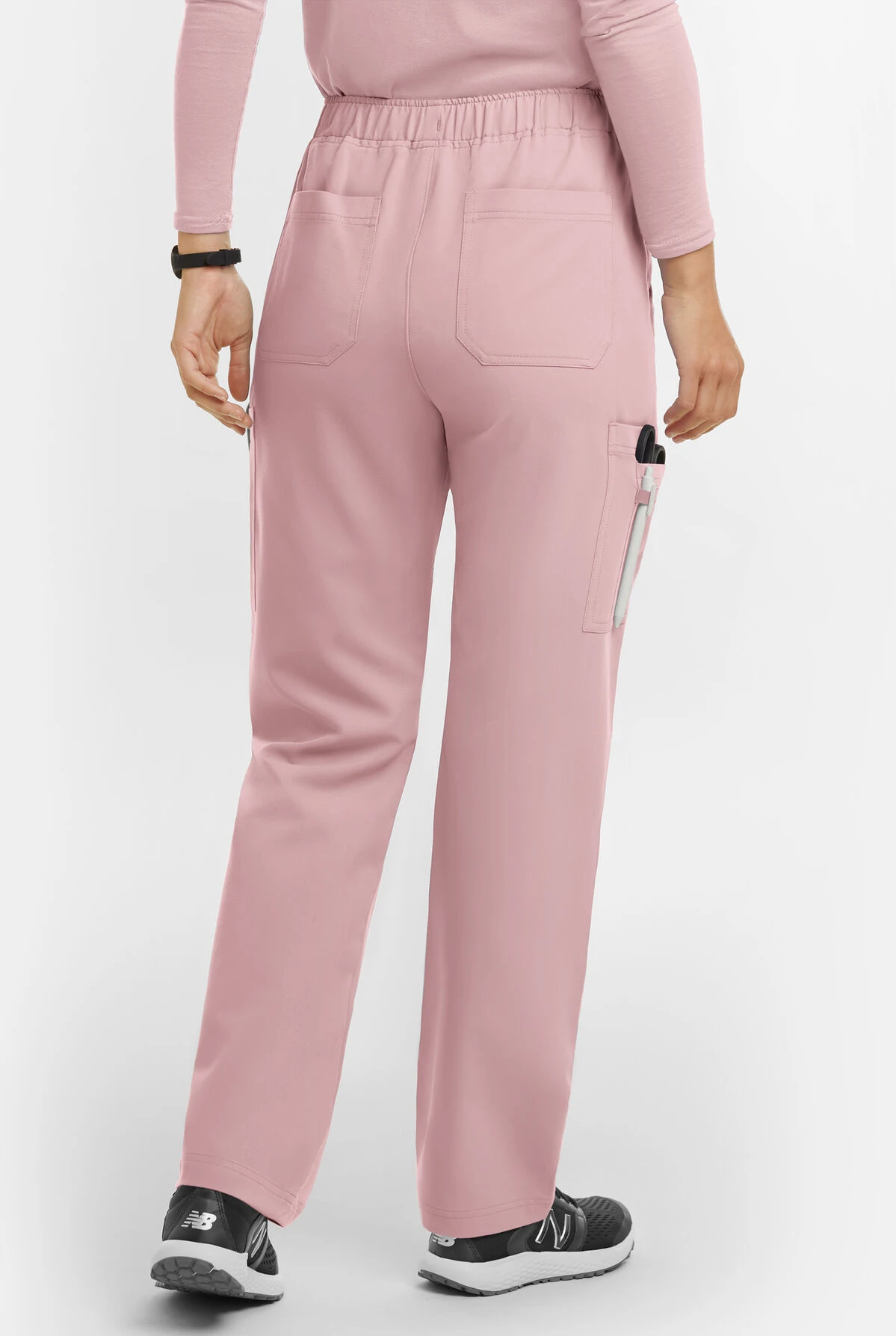 MOVEMENT By Butter-Soft Rigel Women's 9-Pocket Interior Drawstring STRETCH Scrub Pants - Petite - Image 2