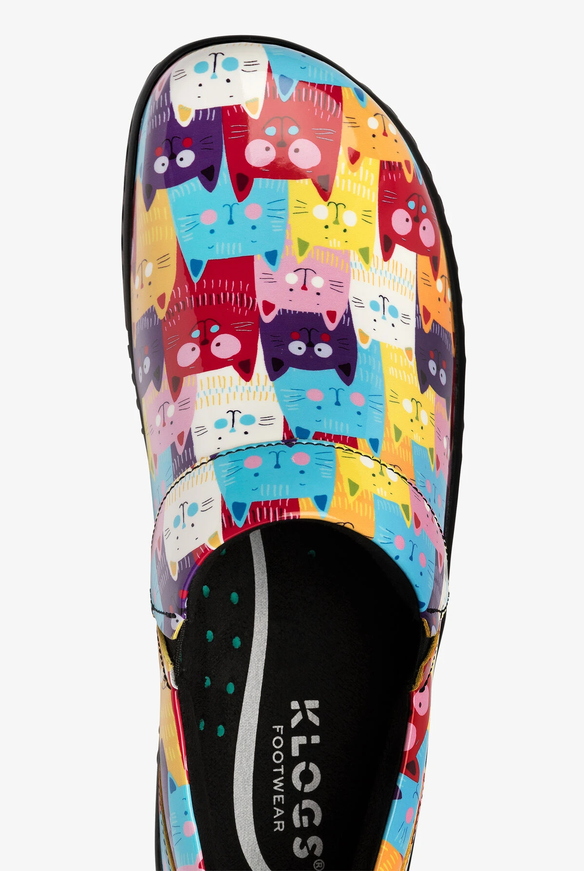 Klogs Women's Mission Amstercats Patent Leather Nursing Clogs - Image 2