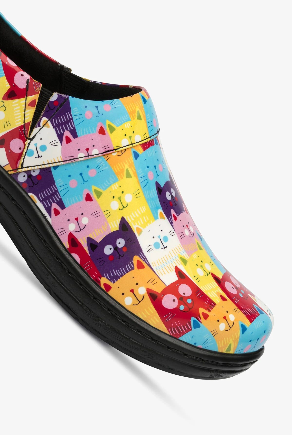 Klogs Women's Mission Amstercats Patent Leather Nursing Clogs - Image 3