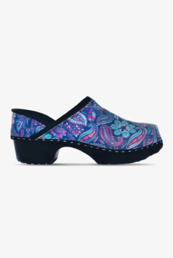C&C Sweden Women's Perfect In Paisley Patent Leather Nursing Clogs