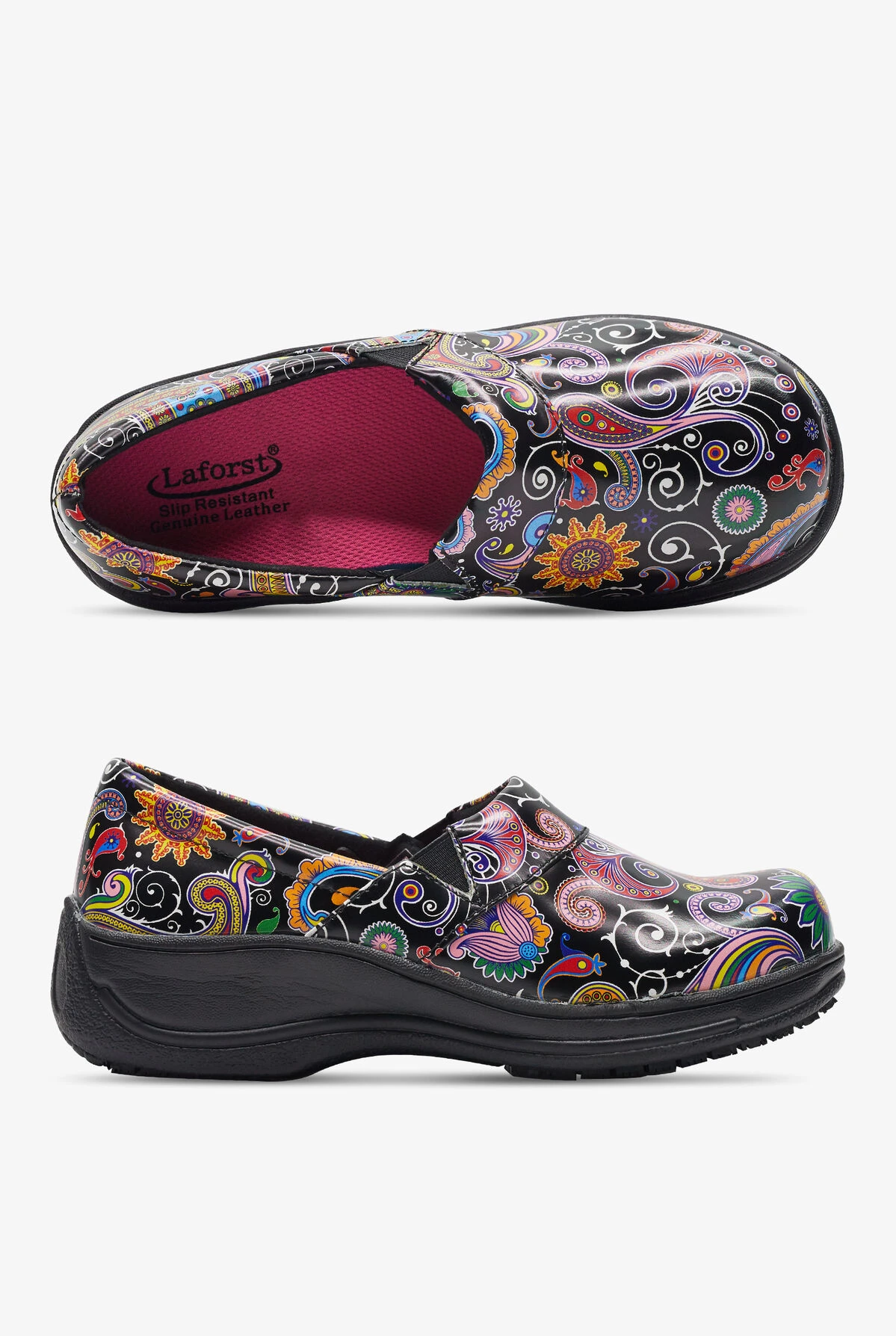Laforst Women's Rachel Paisley Nursing Clogs