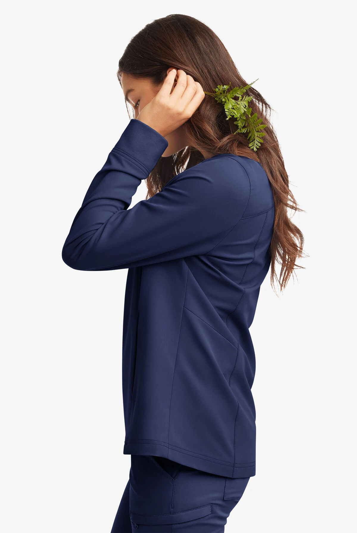 ReSurge Quartz Women’s 6-Pocket Long Sleeve Zip Front Scrub Jacket - Image 3