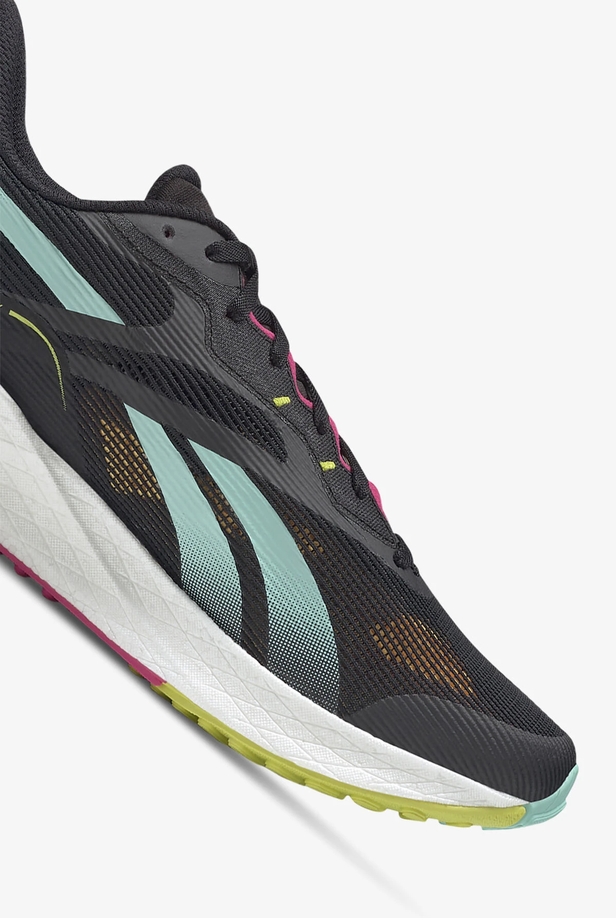 Reebok Men's Floatride Energy 3.0 Black/Pixel Mint Athletic Lace Up Nursing Shoes - Image 3