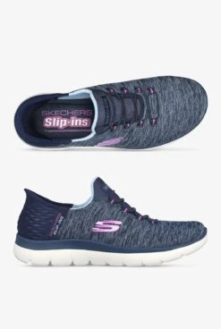 Skechers Sport Women's Summits Dazziling Haze Navy Slip-Ins Athletic Nursing Shoes