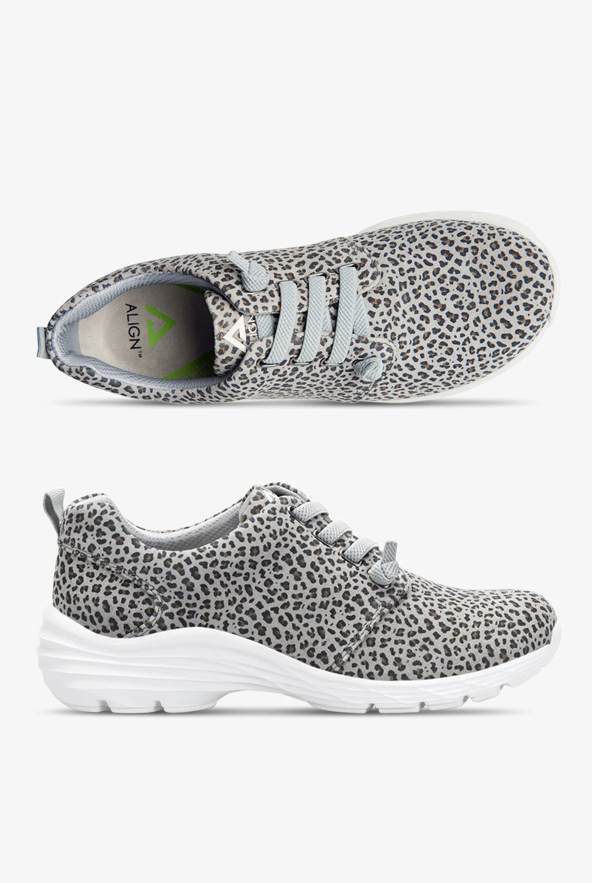 Align™ Women's Velocity Grey Leopard Lace Up Nursing Shoes