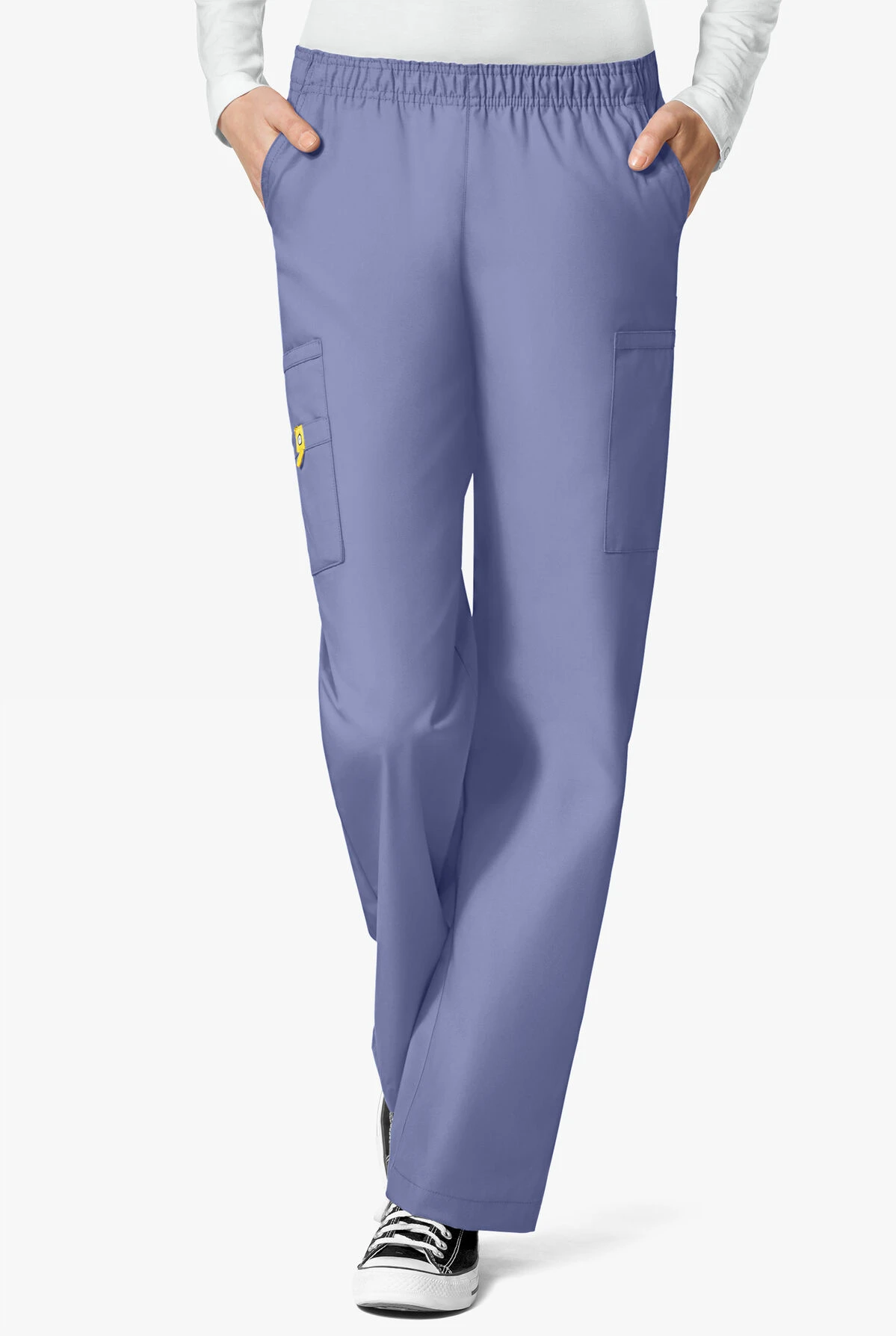 WonderWink ORIGINS Quebec Women's 8-Pocket Boot Cut Scrub Pants - Tall - Image 4